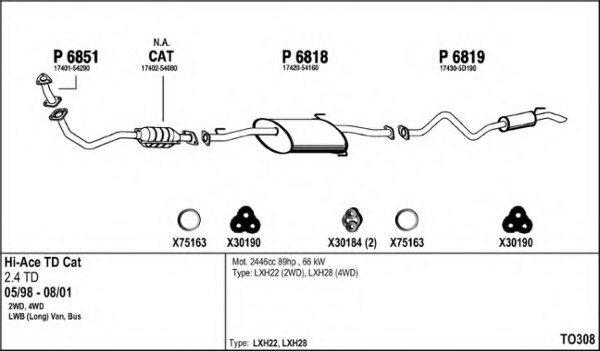 FENNO TO308 Exhaust System